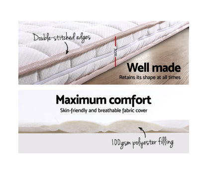 HARLOW QUEEN SIZE MEMORY FOAM MATTRESS TOPPER