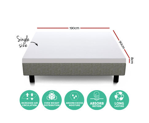 BROOKE SINGLE SIZE DUAL LAYER COOL GEL MEMORY FOAM TOPPER