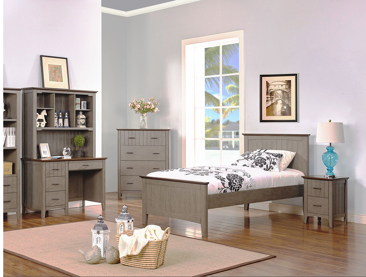 Bonavich (5204) Single Or King Single 4 Piece Bedroom Suite With Desk & Hutch - As Pictured