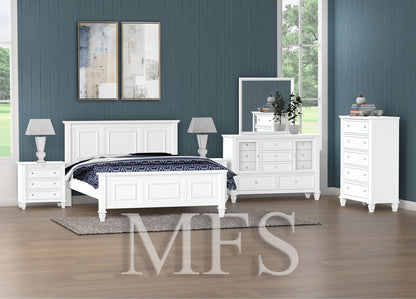 KING ROXBOROUGH (CUSTOM MADE) 5 PIECE (DRESSER) BEDROOM SUITE - ASSORTED COLOURS