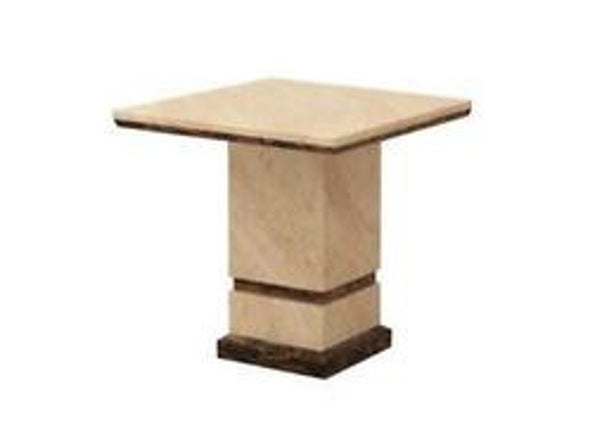 SPATINE  MARBLE  LAMP  TABLE  - (MODEL: 9106)  -  AS PICTURED