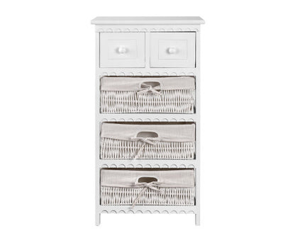 SOLANA 2 DRAWER/ 3 BASKET STORAGE CABINET - AS PICTURED