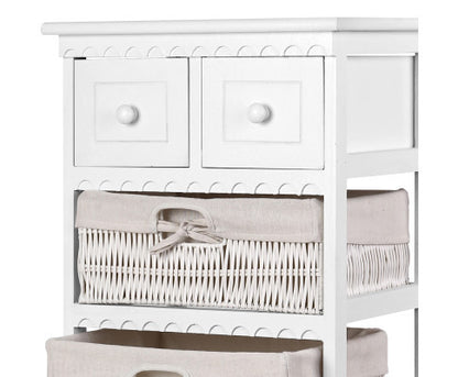 SOLANA 2 DRAWER/ 3 BASKET STORAGE CABINET - AS PICTURED