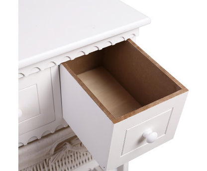 SOLANA 2 DRAWER/ 3 BASKET STORAGE CABINET - AS PICTURED