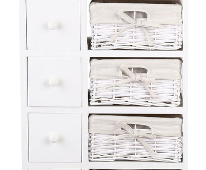 SOLANA 5 DRAWER/ 5 BASKET STORAGE CABINET - AS PICTURED
