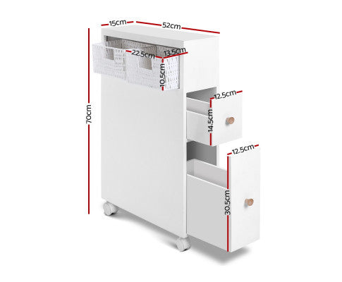 HESTIA BATHROOM STORAGE CABINET - WHITE