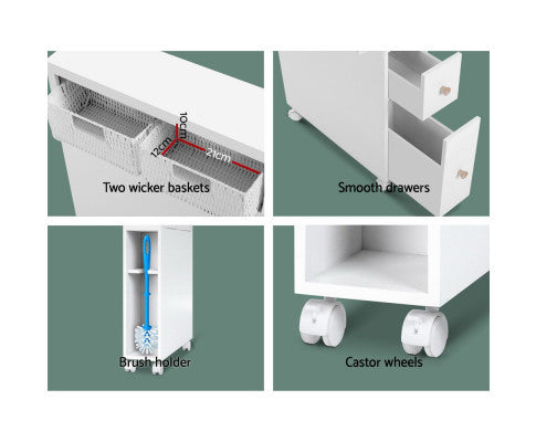 HESTIA BATHROOM STORAGE CABINET - WHITE