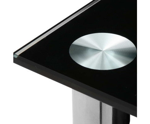 CAIRO 3-TIER GLASS CONSOLE TABLE - 750(H) x 900(W) x 300(D) - BLACK