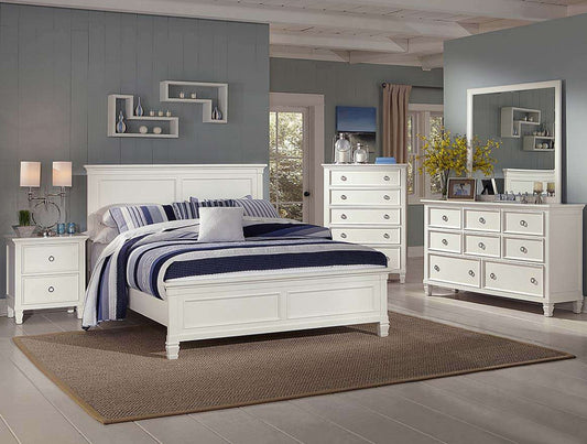 Tempura (044) Double Or Queen 6 Piece (THE LOT) Bedroom Suite (MODEL:20-1-13-1-18-1-3-11) - White