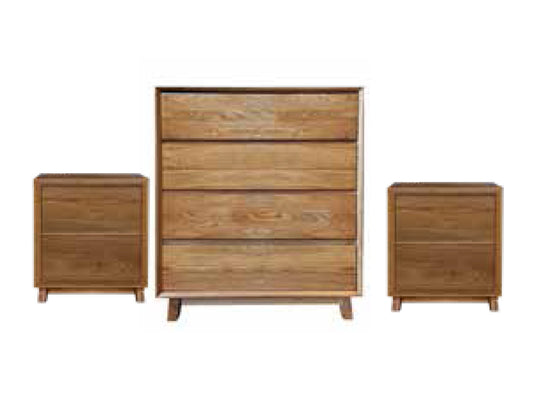 Summit 3 Piece Chest Set - Light Oak