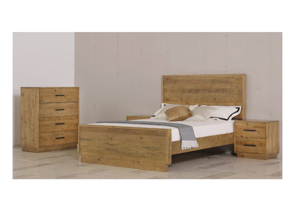 SYRACUSE KING SINGLE 3 PIECE (TALLBOY) BEDROOM SUITE - (MODEL:1-21-7-21-19-20) - AS PICTURED