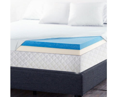 BROOKE SINGLE SIZE DUAL LAYER COOL GEL MEMORY FOAM TOPPER