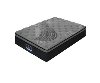 SINGLE DAYTON PLUSH EURO TOP POCKET SPRING MATTRESS -  MEDIUM FIRM