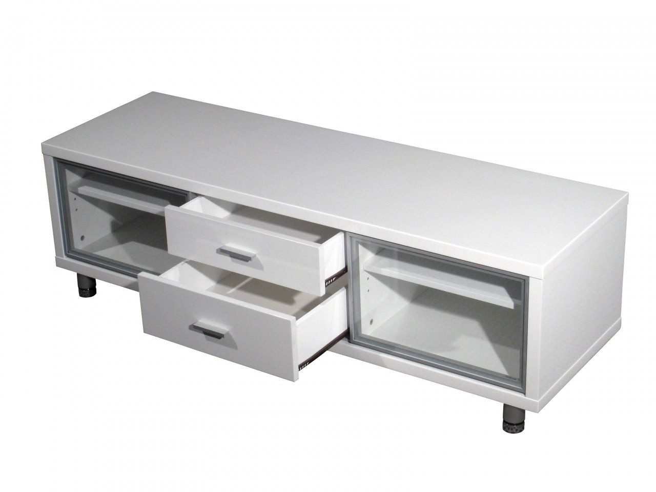 SAMANTHA ENTERTAINMENT LOWLINE UNIT -437(H) x 1443(W) - HIGH GLOSS WHITE