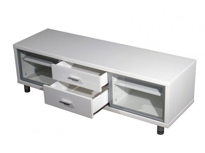 SAMANTHA ENTERTAINMENT LOWLINE UNIT -437(H) x 1443(W) - HIGH GLOSS WHITE