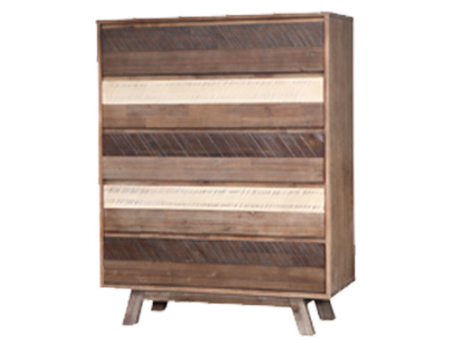 Seattle 5 Drawer Tallboy- 1000(H) X 1200(W) - 3 Tone Colours