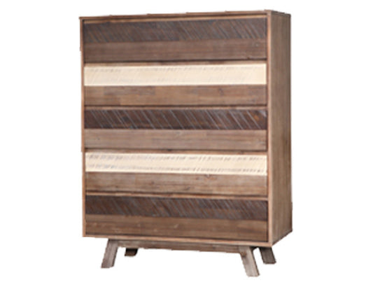 SEATTLE 5 DRAWER TALLBOY- 1000(H) x 1200(W)  - 3 TONE COLOURS