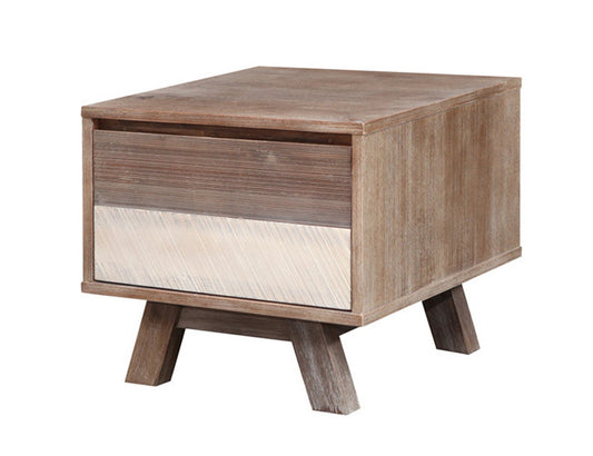 SEATTLE WITH DRAWER LAMP TABLE - 3 TONE COLOURS