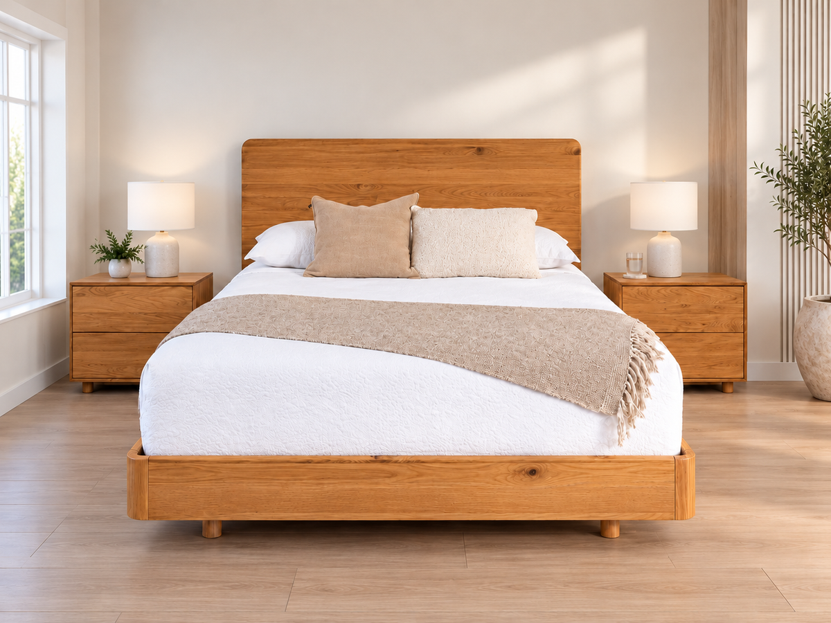 King Ashton (Aussie Made) Bed - Assorted Colours