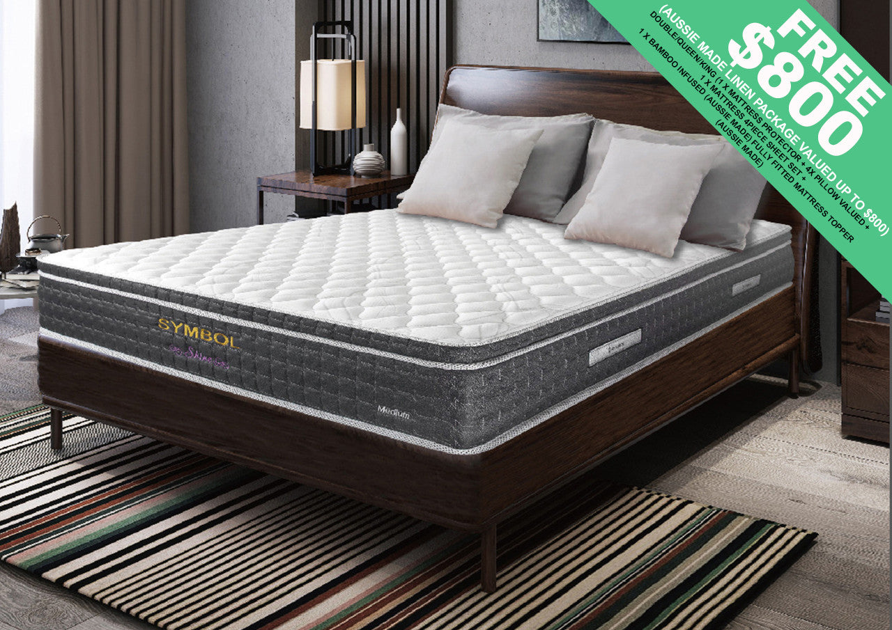 King Shine Euro Top Pocket Spring Mattress With Gel Infused Memory Foam + 360 Box - Firm