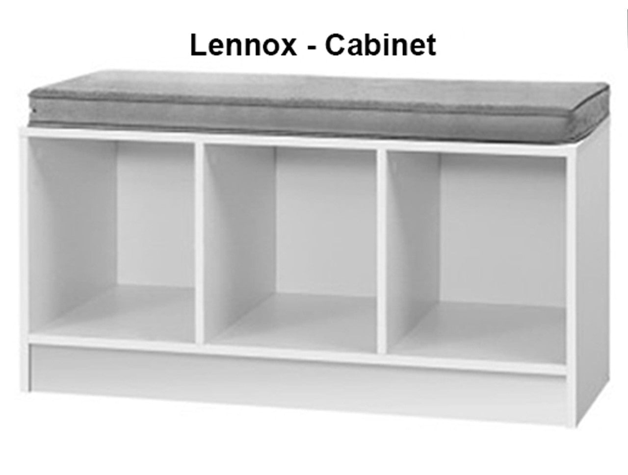CACAU / LENNOX / DRACO SHOE BENCH WITH STORAGE CUBES - ASSORTED COLOURS