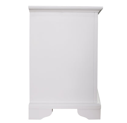 KING 5 AUSTIN PIECE (DRESSER) BEDROOM SUITE - WHITE