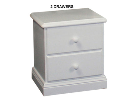SIERRA (AUSSIE MADE) BEDSIDE TABLE COLLECTION - ASSORTED PAINTED COLOURS - STARTING FROM $399