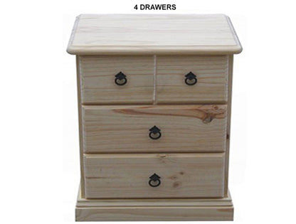 SIERRA (AUSSIE MADE) BEDSIDE TABLE COLLECTION - ASSORTED STAINED COLOURS - STARTING FROM $399