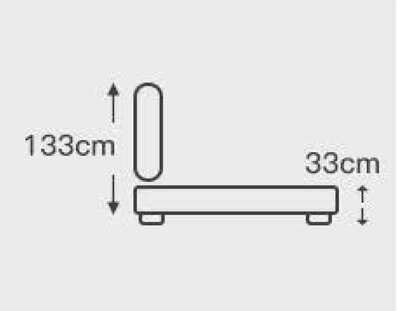 DOUBLE LIVERMORE LEATHERETTE / LINEN / VELVET BED  - ASSORTED COLOURS