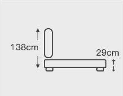 KING MARIN LEATHERETTE / LINEN / VELVET BED  - ASSORTED COLOURS