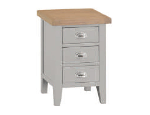 SPENCER (TT-SBSC-G)SMALL BEDSIDE TABLE - GREY / LIGHT OAK (2 TONE)