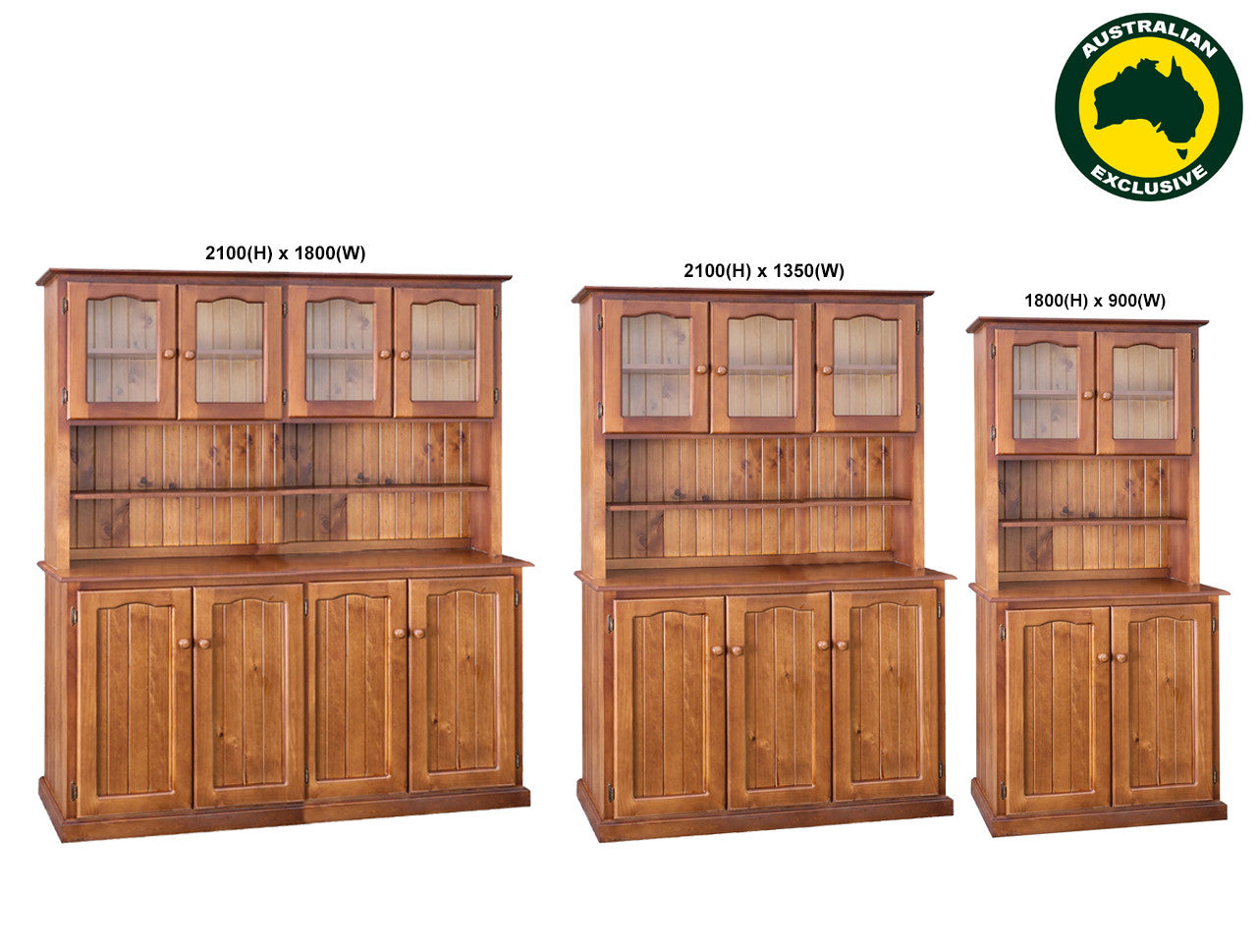 Snorkel (AUSSIE MADE) Buffet And Hutch Collection - Assorted Stained Colours