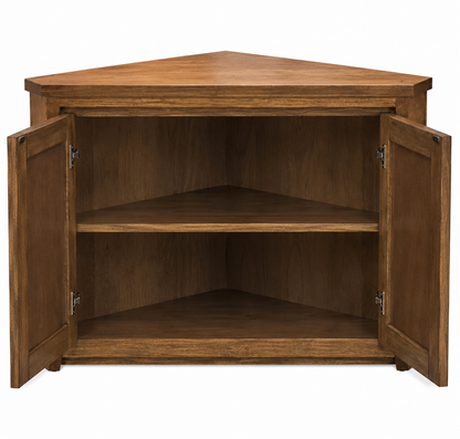 Solana (AUSSIE MADE) Corner TV Unit Collection - Tassie Oak Combination - Assorted Stained Colours