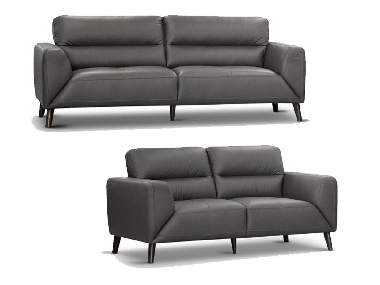 Sonoma 3 Seater + 2 Seater Lounge Suite - Gunmetal (PICTURED), Silver Or Tangerine