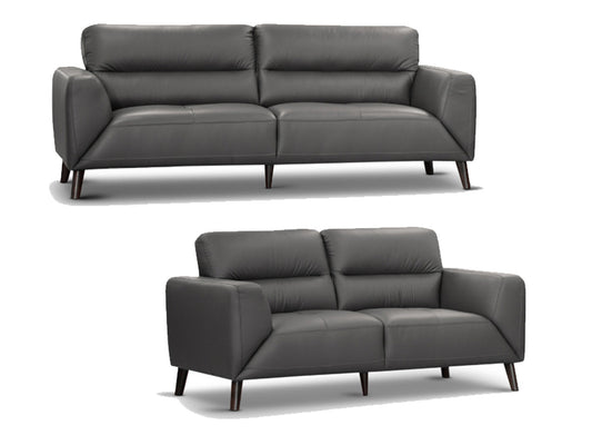 Sonoma 3 Seater + 2 Seater Lounge Suite - Gunmetal (PICTURED), Silver Or Tangerine