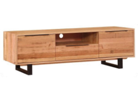 Smythsdale 3 Drawer TV Unit - 550(H) X 1800(W) X 450(D) - Tassie Oak - Rough Sawn