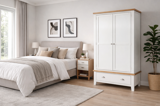 Spencer (AUSSIE MADE) 2 Door / 1 Drawer Wardrobe Collection - Assorted Painted / Stained Colours