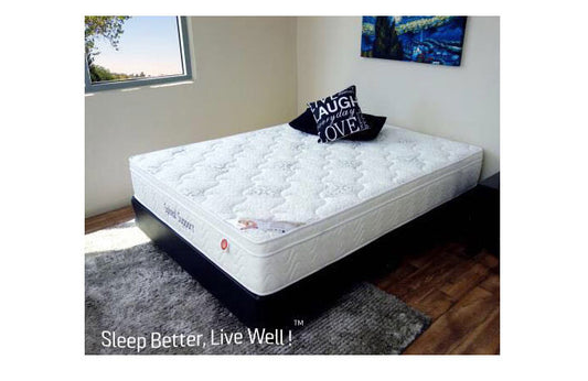 SINGLE SPINAL SUPPORT EURO TOP POCKET SPRING WITH 360 DEGREE BOX BORDER ENSEMBLE (BASE & MATTRESS) - EXTRA FIRM