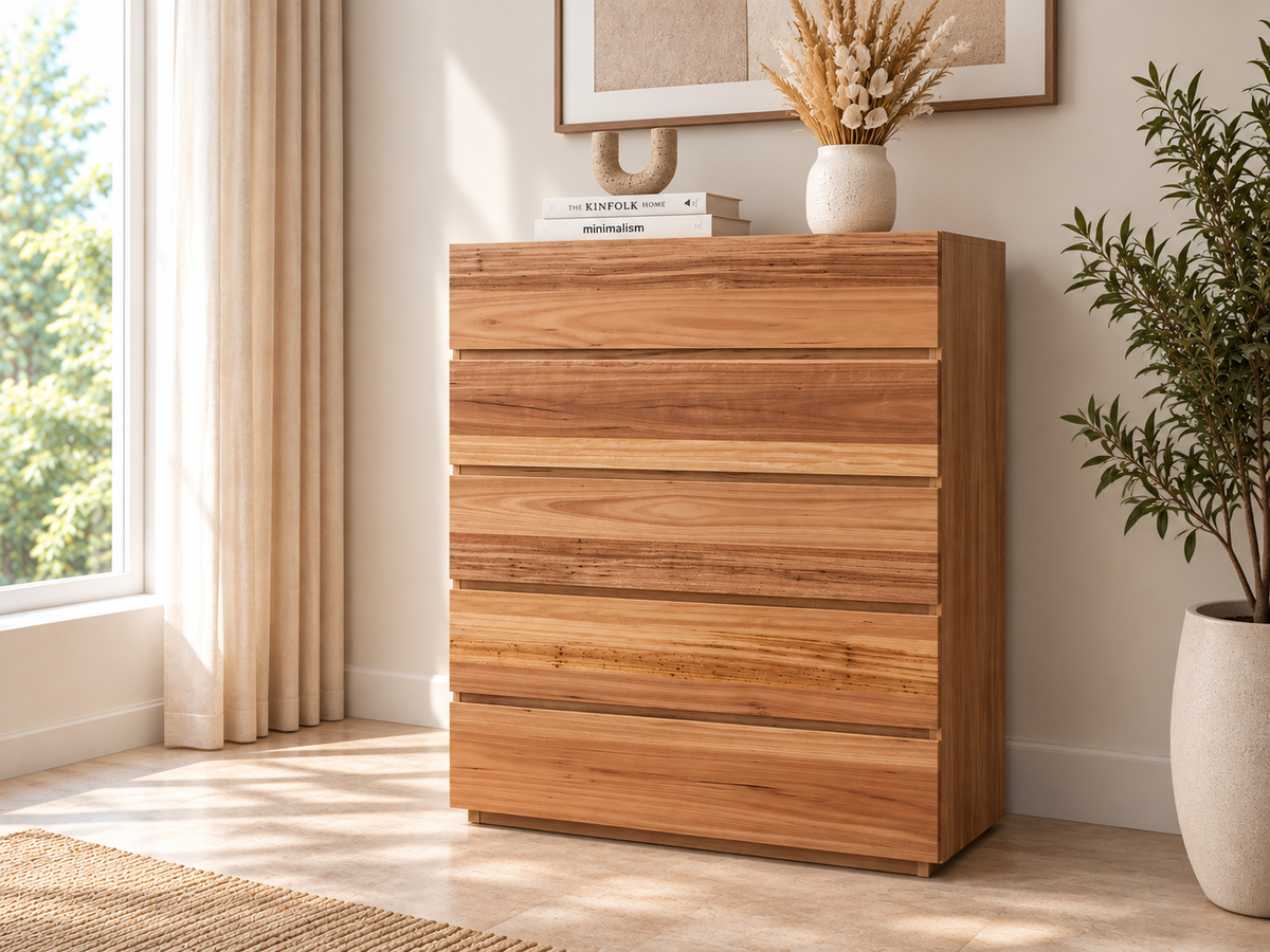 Nancy (Aussie Made) 5 Drawer Tallboy