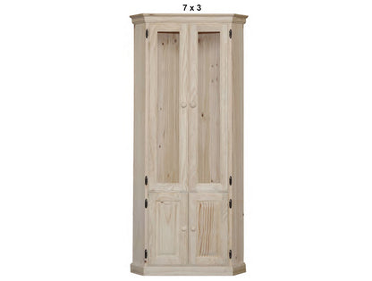 SWAYDE (AUSSIE MADE) HIGHLINE 2 GLASS DOOR / 2 SOLID DOOR CORNER DISLAY UNIT COLLECTION - ASSORTED STAINED COLOURS - STARTING FROM $1099