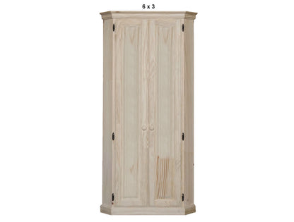 MUDGEE (AUSSIE MADE) 2 DOOR CORNER PANTRY COLLECTION - ASSORTED STAINED COLOURS - STARTING FROM $1399