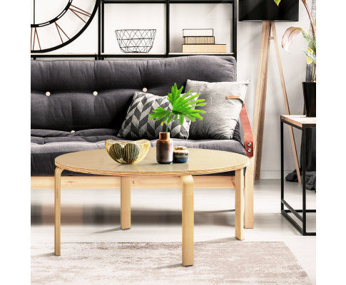 Morley Round Coffee Table - Wooden