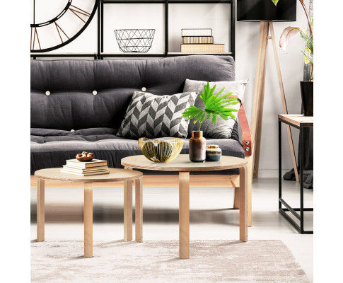 MORLEY NEST OF 2 TABLES - WOODEN
