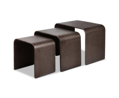 DHARMA 3-PIECE NEST OF TABLES SET - WALNUT