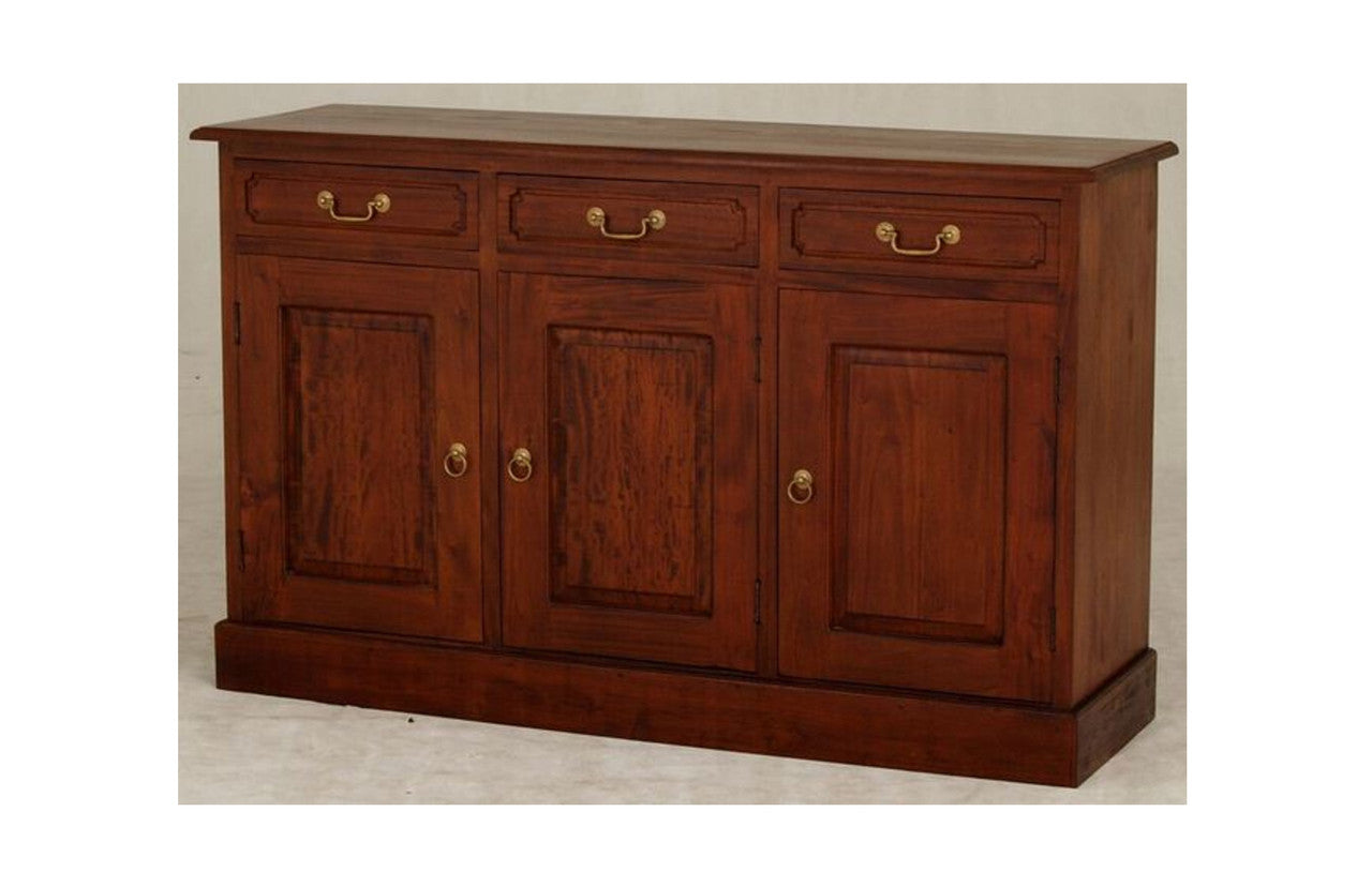 Tasmania 3 Door 3 Drawer Buffet (SB 303 PN(LP) - 900(H) X 1450(W) - Light Pecan