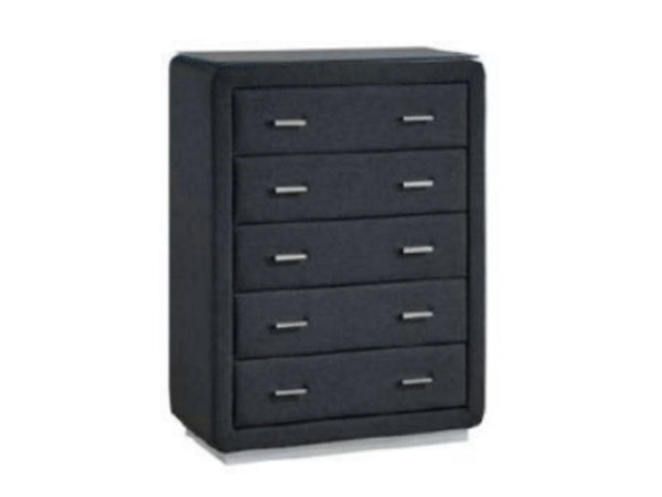 WARRIMOO 5 DRAWER TALLBOY (NO TOP GLASS) - ASSORTED COLOURS
