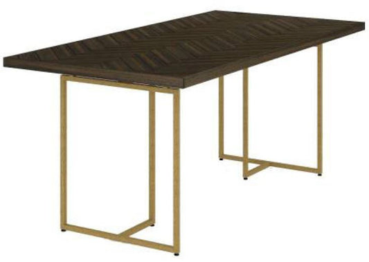 Country Dining Table With Metal Legs (18-15-13-1) - 1800(L) X 900(W) - Tesky