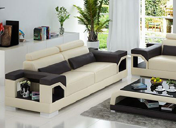 TILI LEATHERETTE 2 SEATER LOUNGE (MODEL- G8010D) - CHOICE OF LEATHER & ASSORTED COLOURS AVAILABLE
