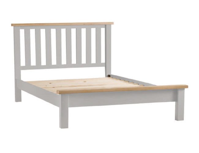 KING SPENCER 4 PIECE TALLBOY BEDROOM SUITE - GREY  / LIGHT OAK (2 TONE)