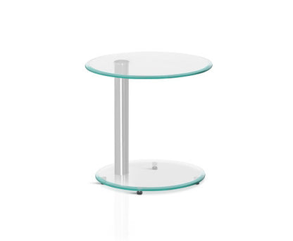 CALLISTO ROUND GLASS COFFEE TABLE - AS PICTURED